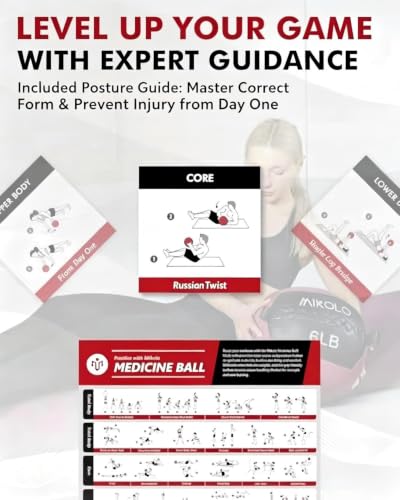 Mikolo Soft Medicine Wall Ball for Strength & Core Training