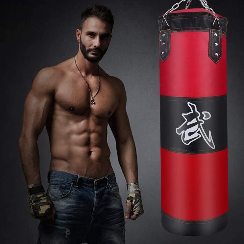 5sssallefaa 100cm Unfilled Heavy Boxing Punching Bag Set