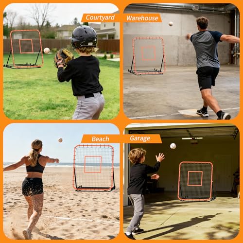 4' x 4.5' Adjustable Baseball & Softball Rebounder Net