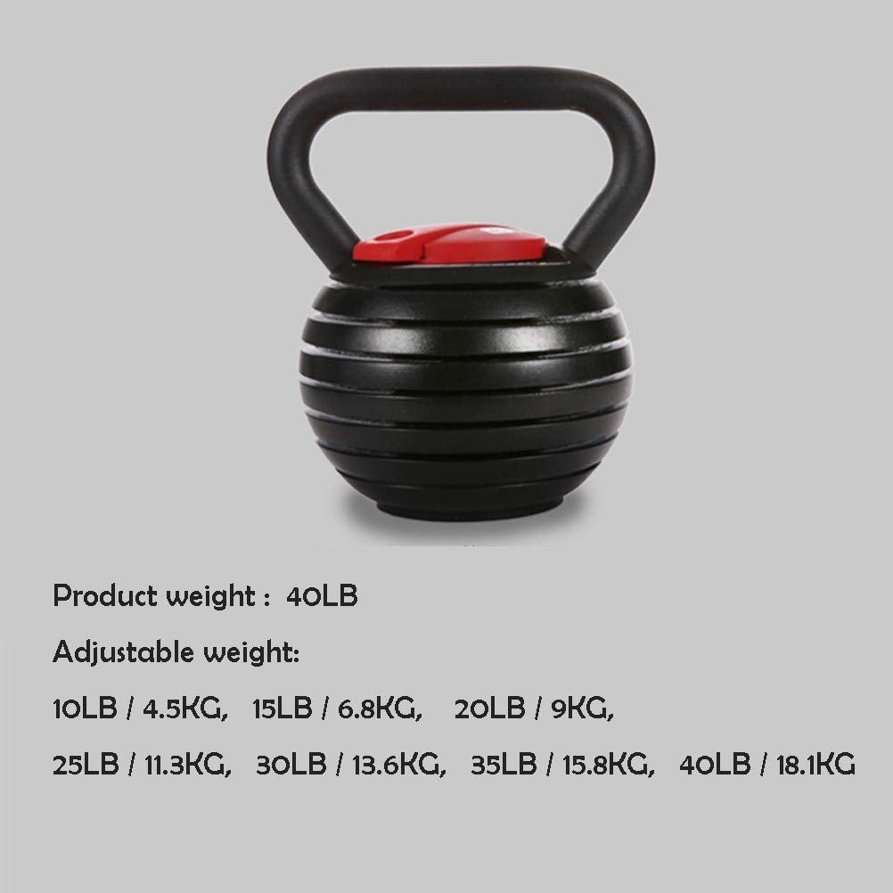 AGYH Adjustable 7-Weight Kettlebell 40 lb for Home Gym