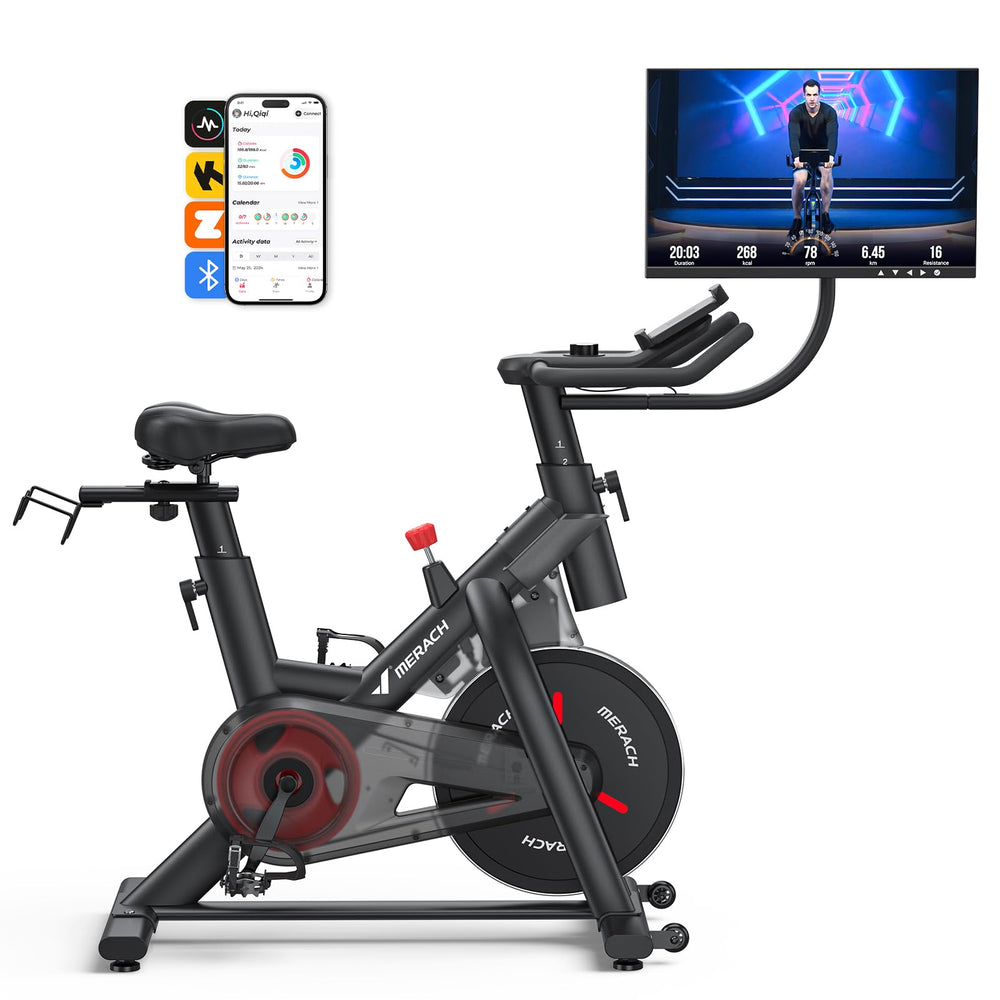 MERACH Magnetic Exercise Bike for Quiet Home Workouts