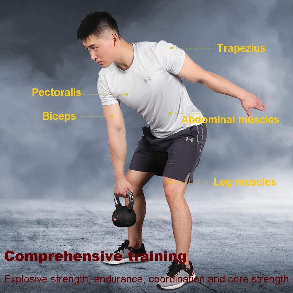 10kg Cast Iron Kettlebell for Strength & Fitness Training