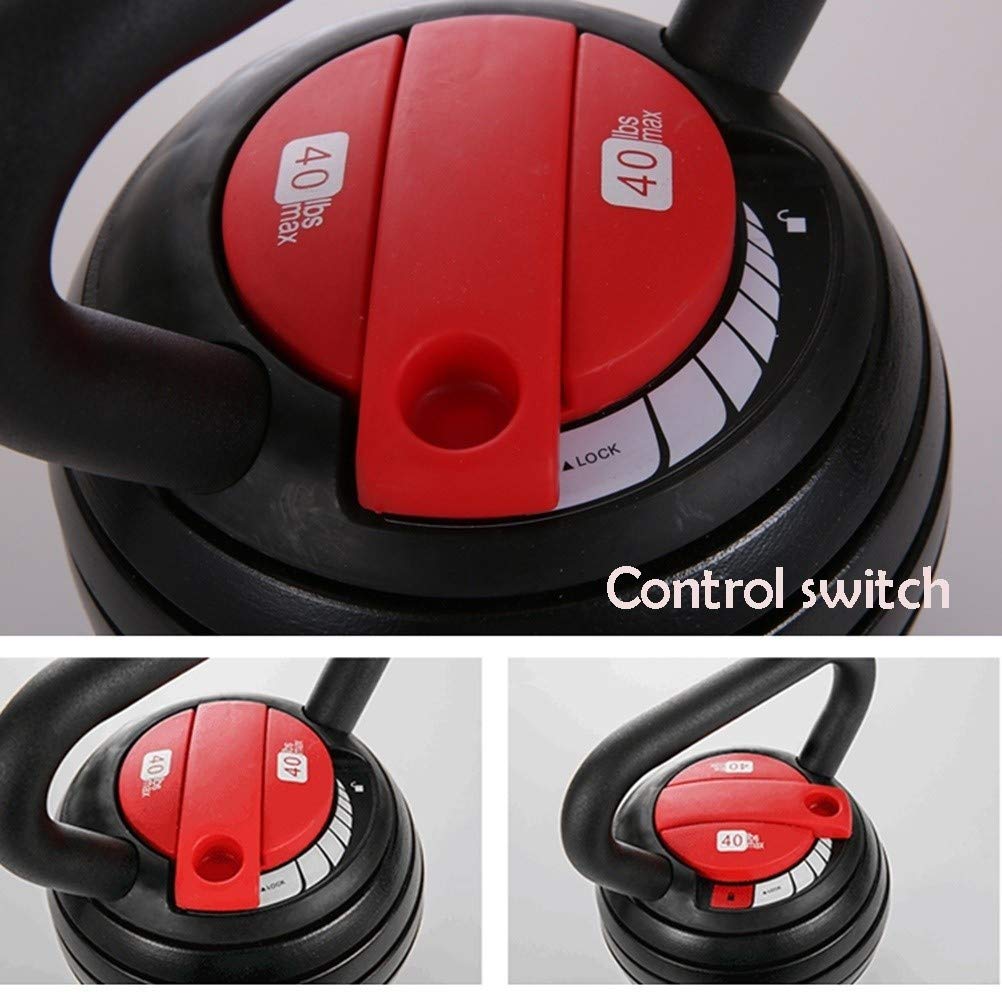 AGYH Adjustable 7-Weight Kettlebell 40 lb for Home Gym