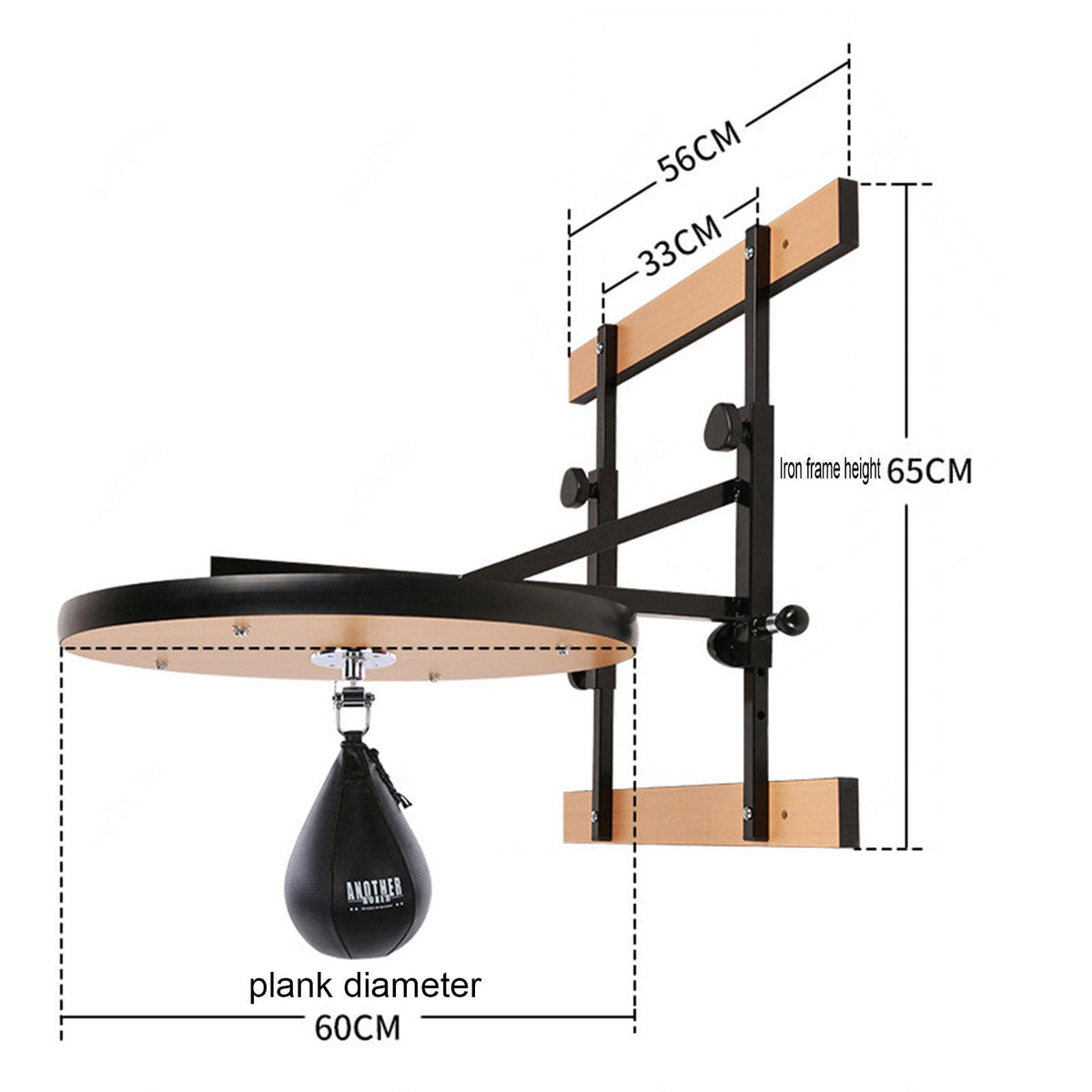 GOOBIX Wall-Mounted Speed Boxing Reflex Punching Bag