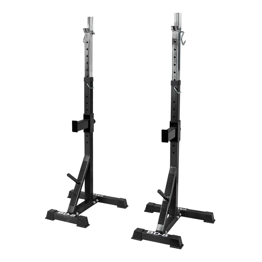 Valor Fitness Adjustable Squat Stand with J-Hooks & Spotters