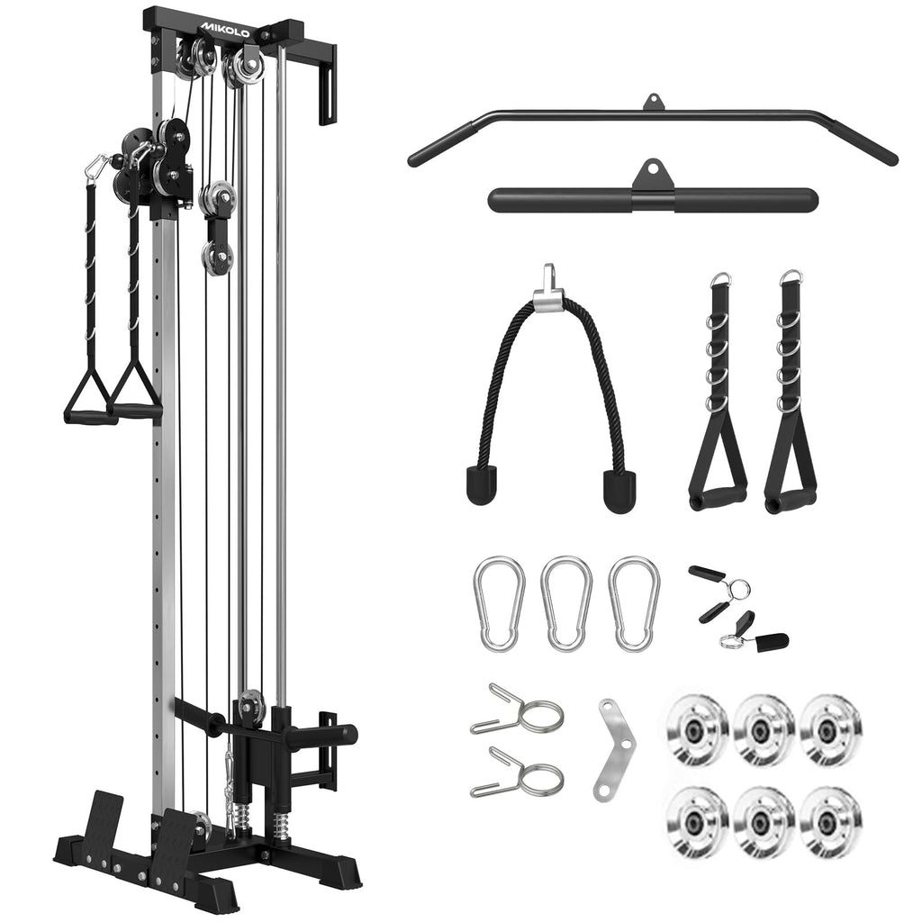 Mikolo Wall-Mount Cable Station with Dual Pulley System