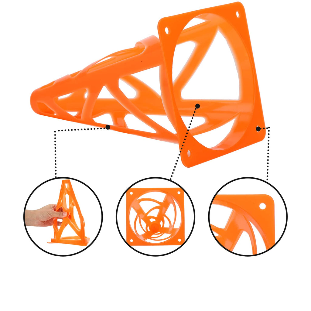 ZEAYEA 30-Pack 9-Inch Agility Training Cones with Carry Bag