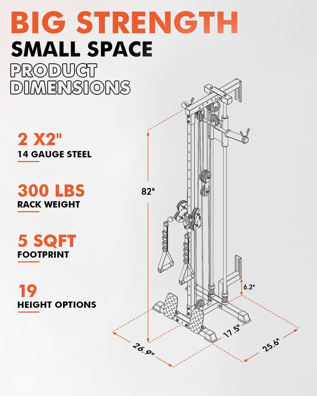 Mikolo Wall-Mount Cable Station with Dual Pulley System