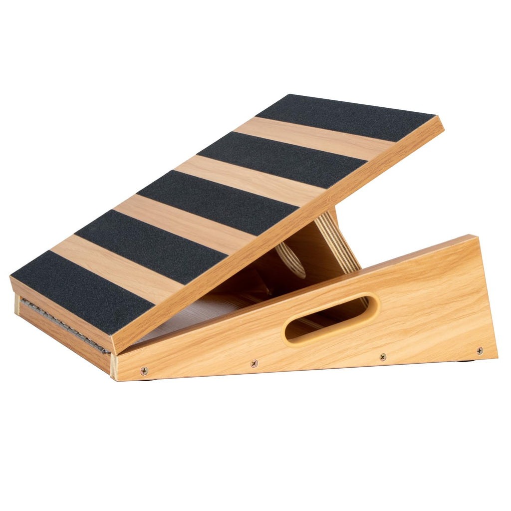 StrongTek Adjustable Wooden Slant Board & Calf Stretcher
