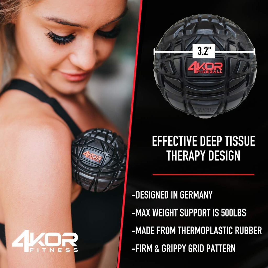 4KOR Trigger Point Massage Balls for Myofascial Release