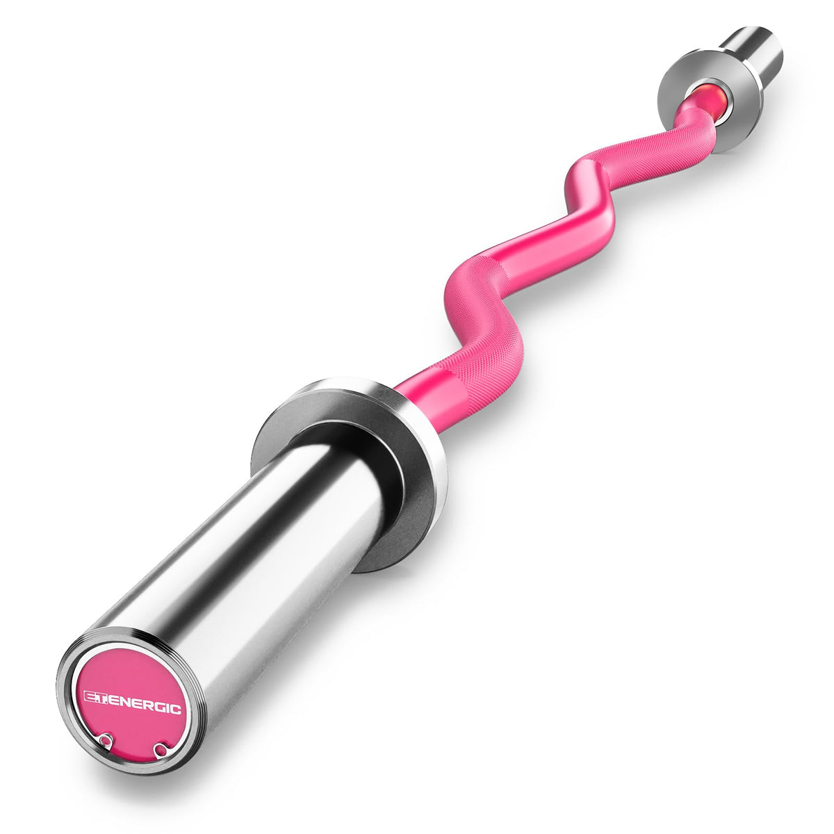 E.T.ENERGIC 47-Inch Solid Steel Olympic Curl Bar 700 lb