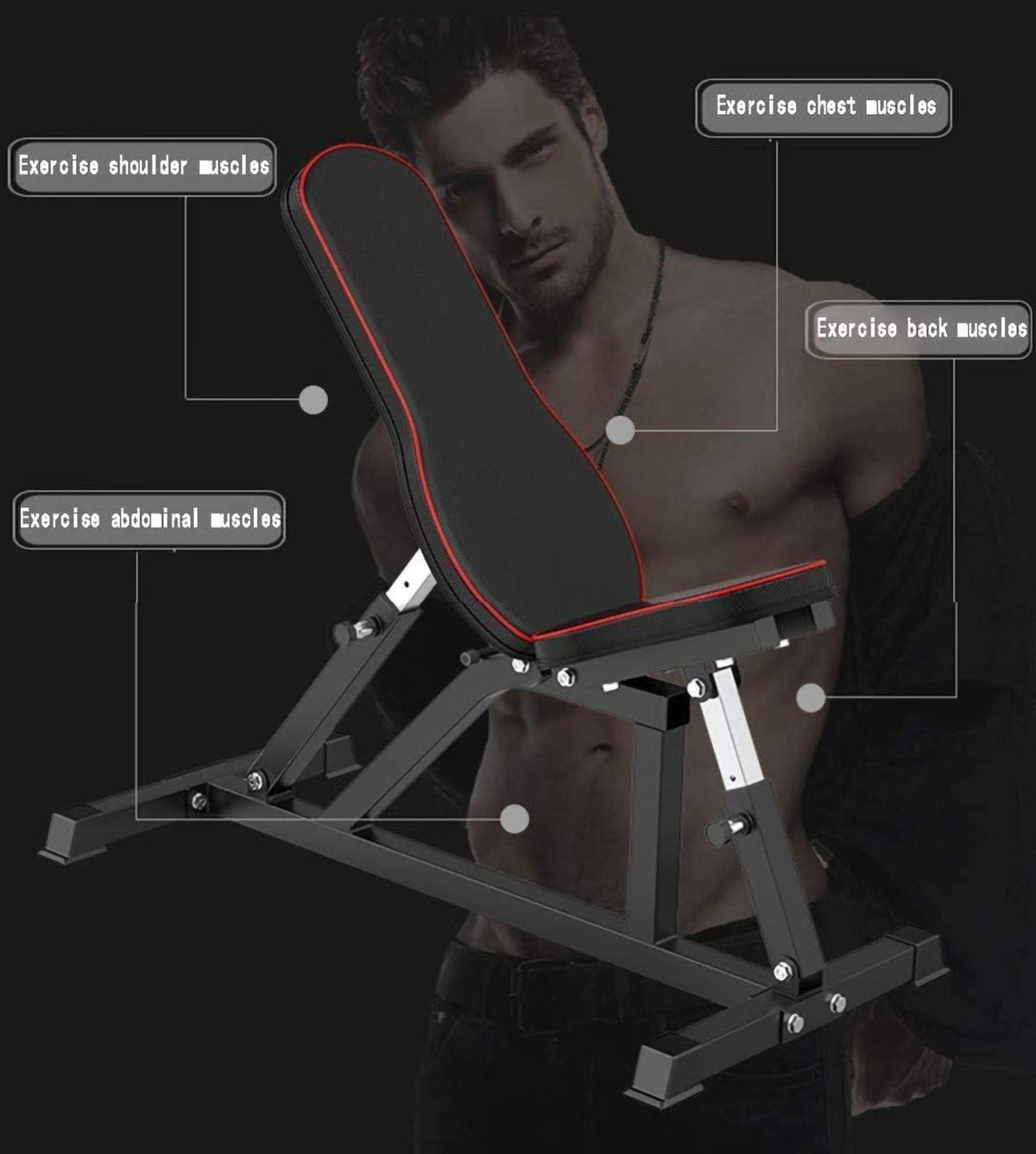 Adjustable Folding Incline Weight Bench for Strength Training