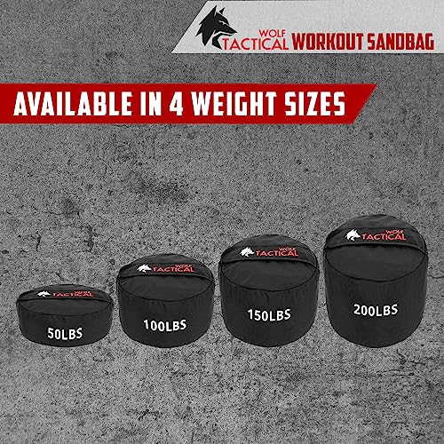 WOLF TACTICAL Weighted Workout Sandbag for Strength Training
