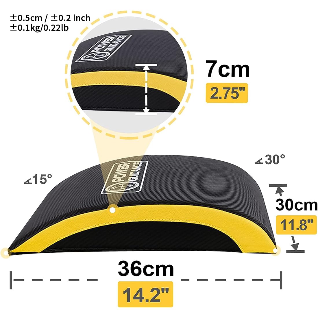 POWER GUIDANCE Ab Exercise Mat for Core & Sit-Up Training