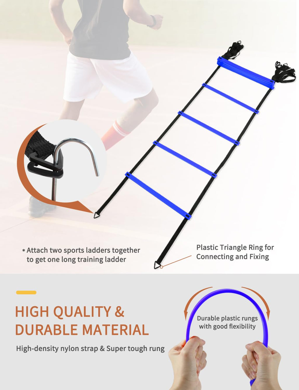 GHB Agility Ladder Football Training Equipment Set