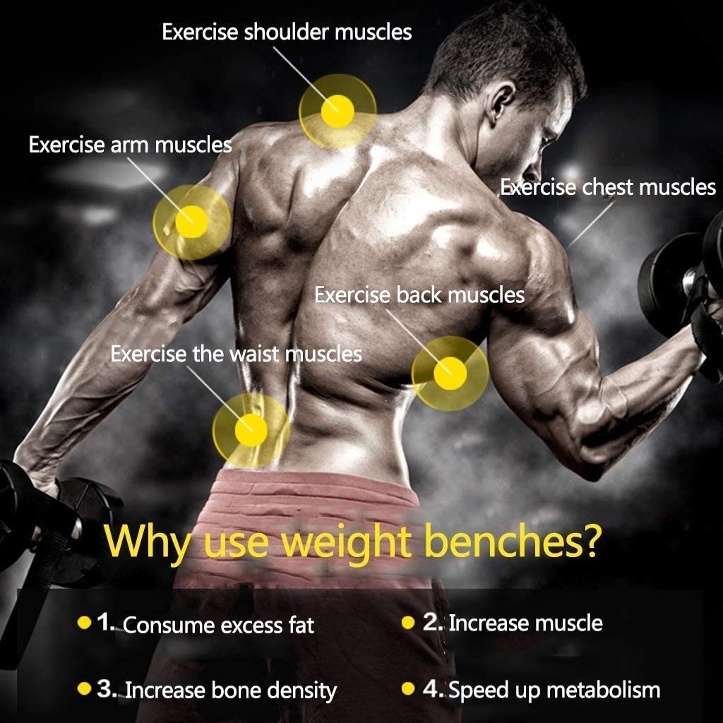 UYCVT Adjustable Folding Weight Bench for Full-Body Workouts