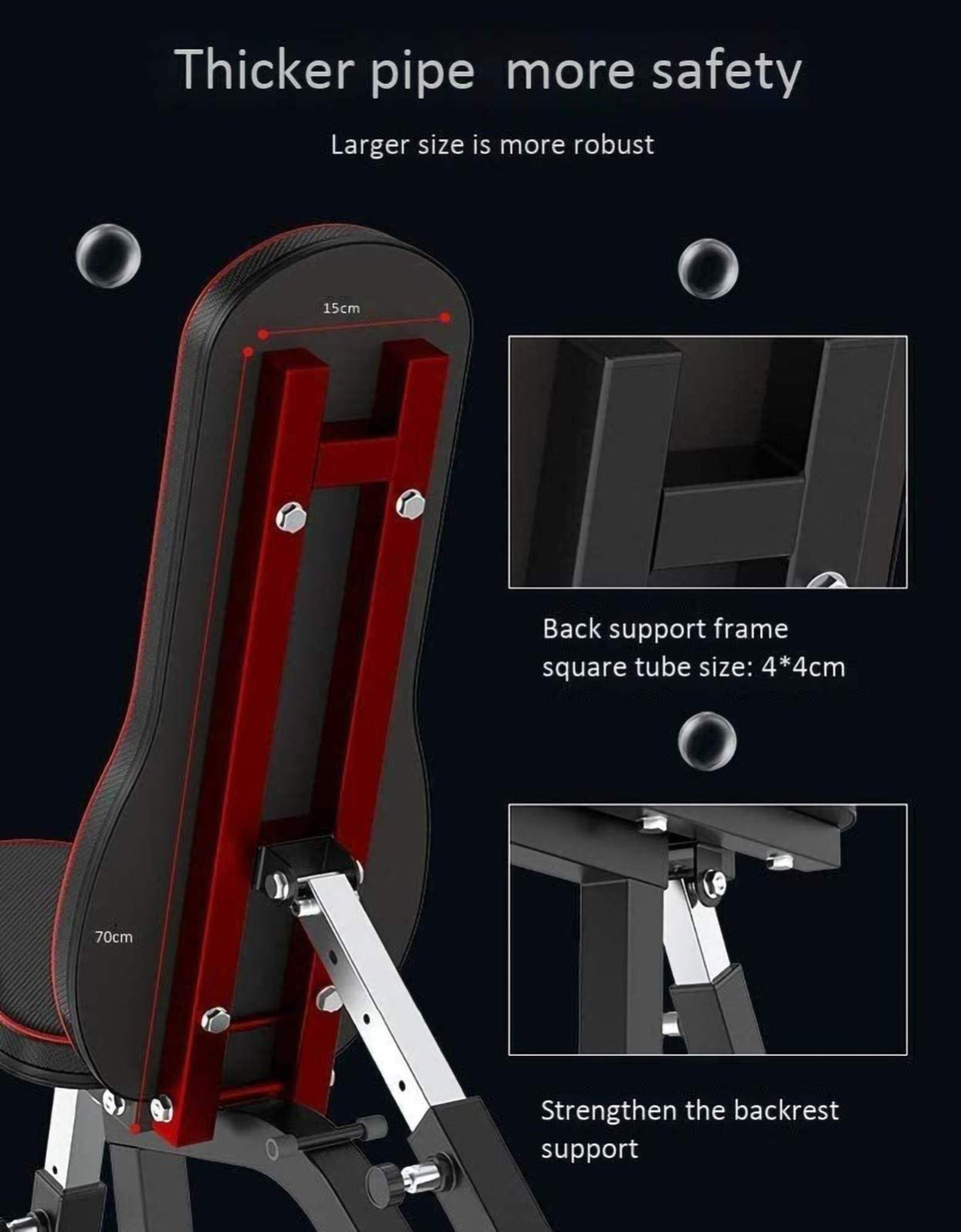 Adjustable Folding Incline Weight Bench for Strength Training