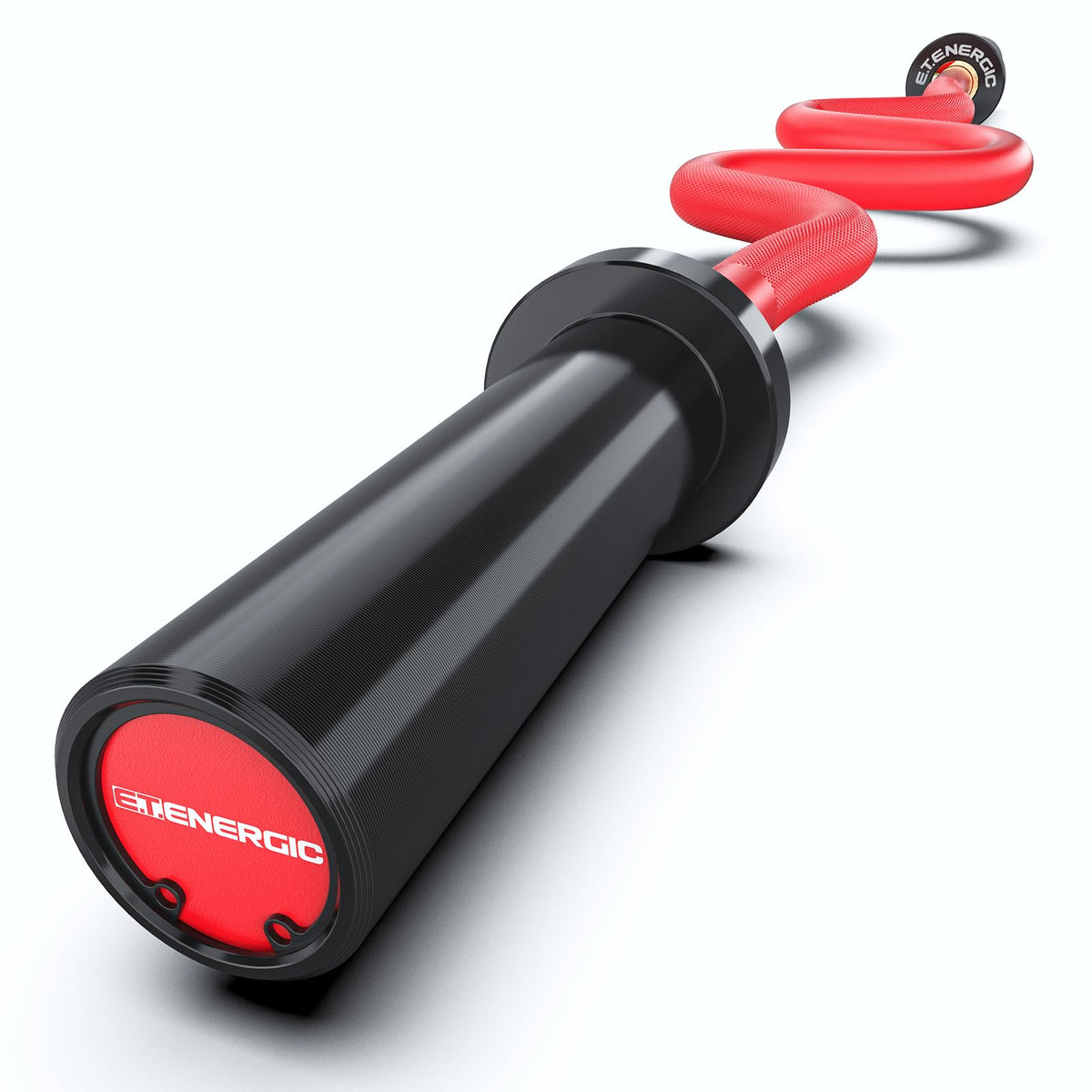 E.T.ENERGIC 47-Inch Solid Steel Olympic Curl Bar 700 lb