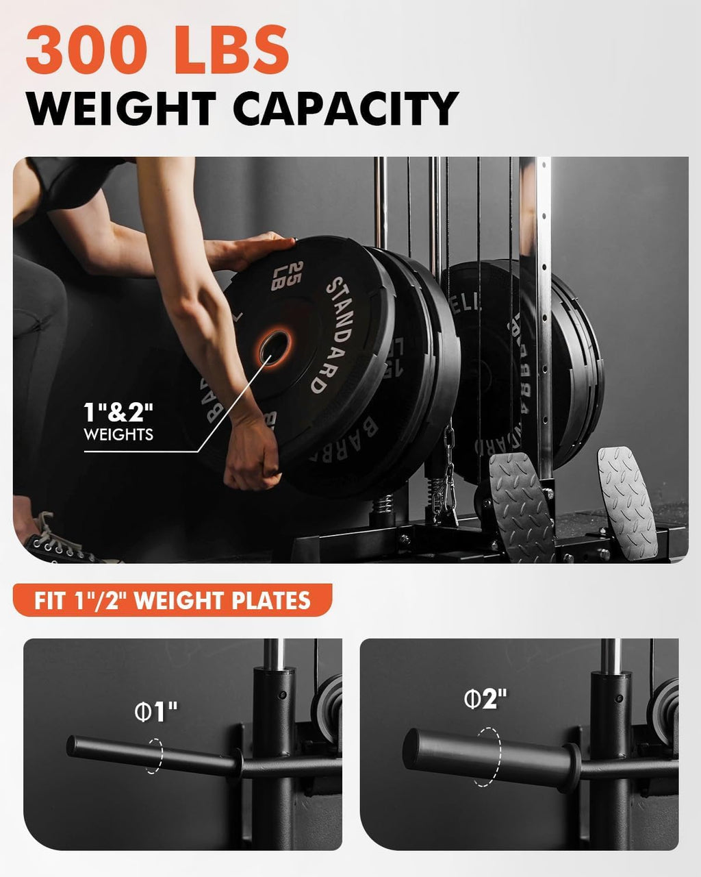 Mikolo Wall-Mount Cable Station with Dual Pulley System