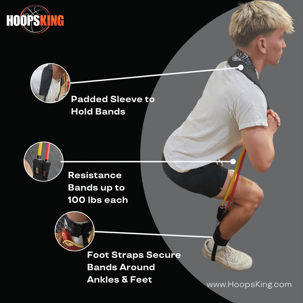 Vertical Jump Resistance Band Trainer – 3 Training Levels