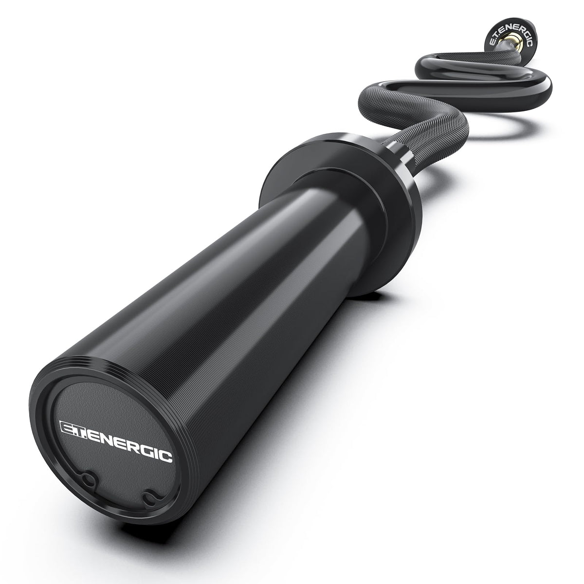 E.T.ENERGIC 47-Inch Solid Steel Olympic Curl Bar 700 lb