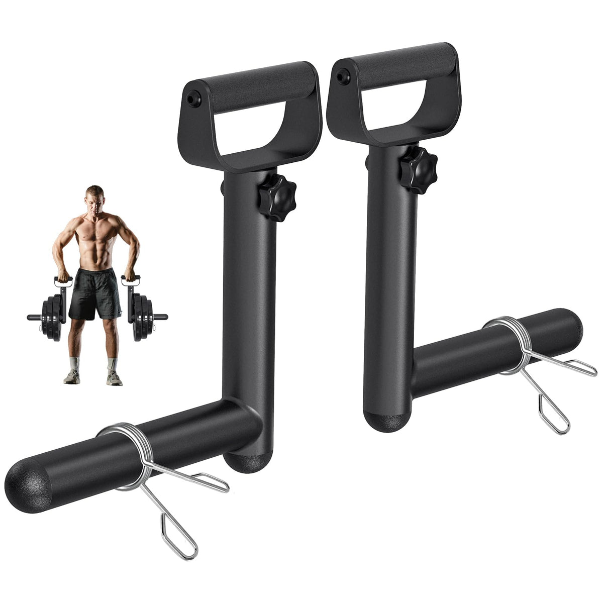 Kipika Farmers Carry Handles for Shrugs & Deadlifts
