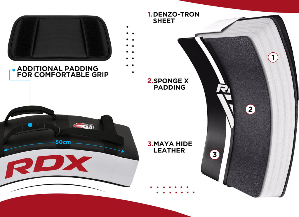 RDX Curved Kick Shield for Muay Thai & MMA Training