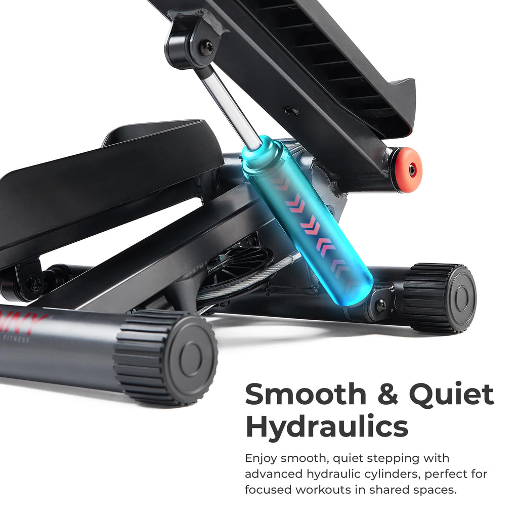 Sunny Health & Fitness Mini Stair Stepper with Resistance Bands
