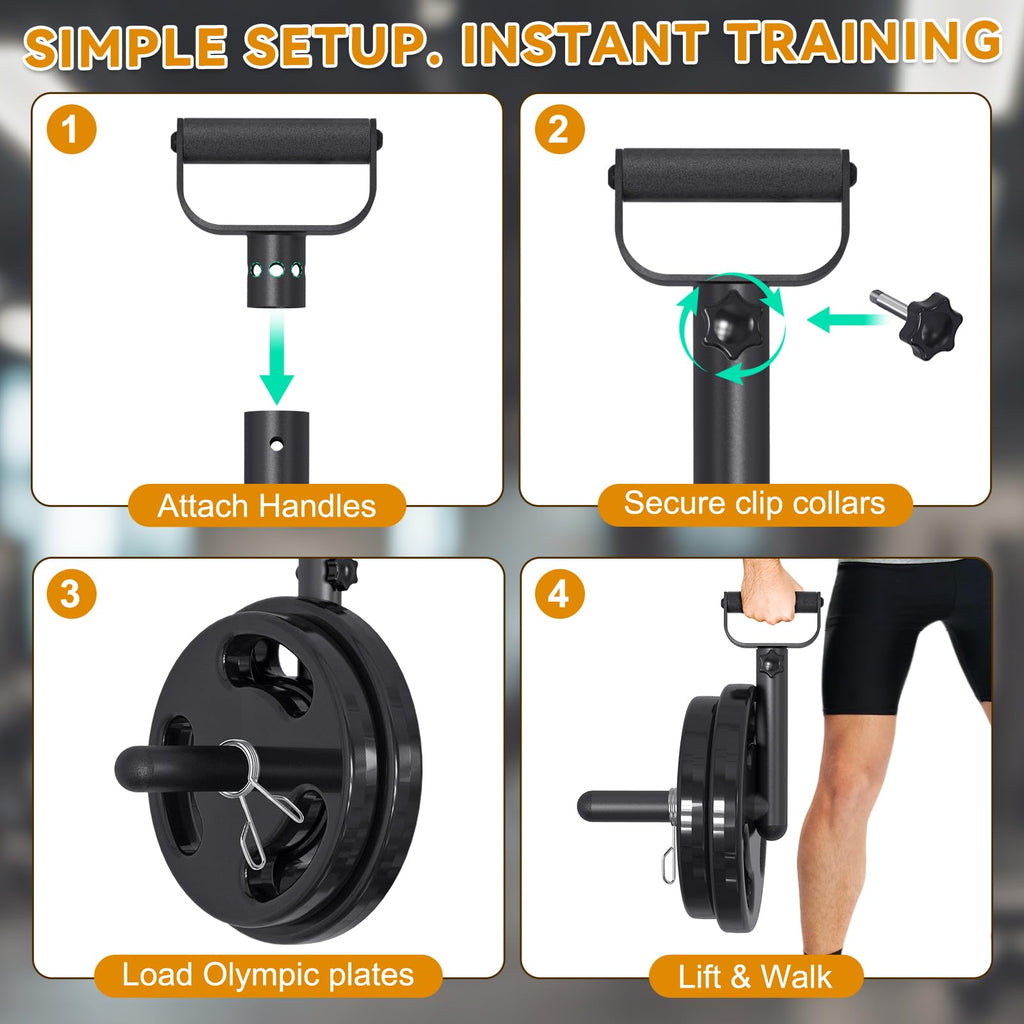 Kipika Farmers Carry Handles for Shrugs & Deadlifts