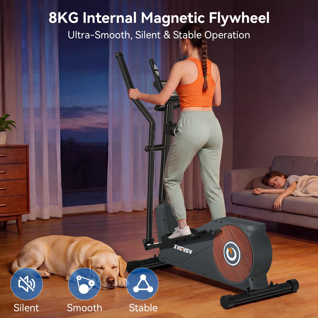 15.5-Inch Stride Elliptical Exercise Machine for Home