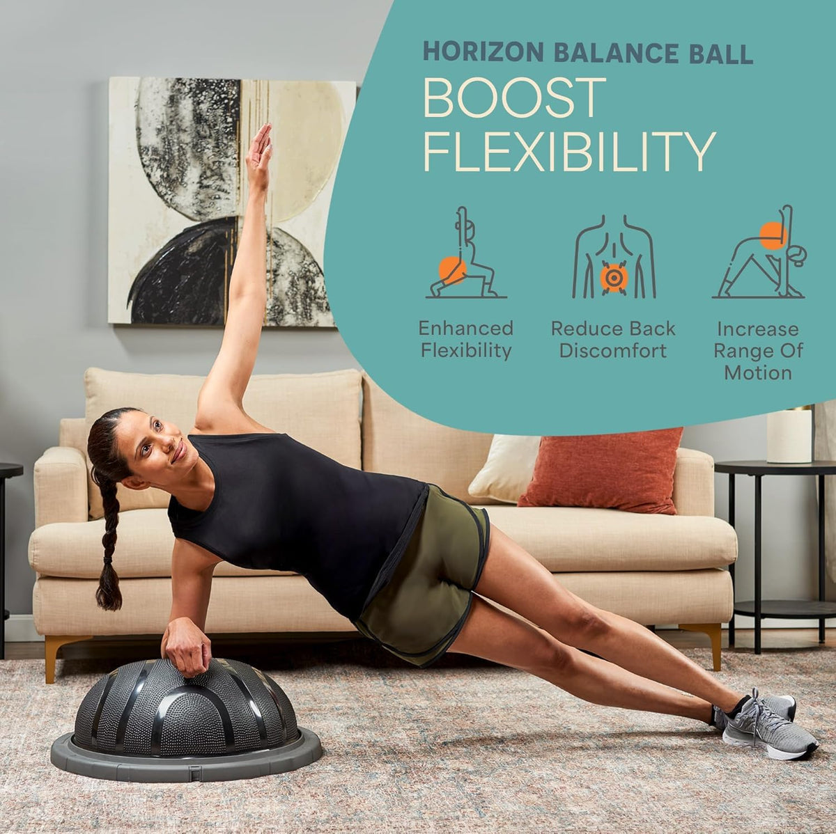 Lifepro Horizon Half Balance Ball Stability Trainer