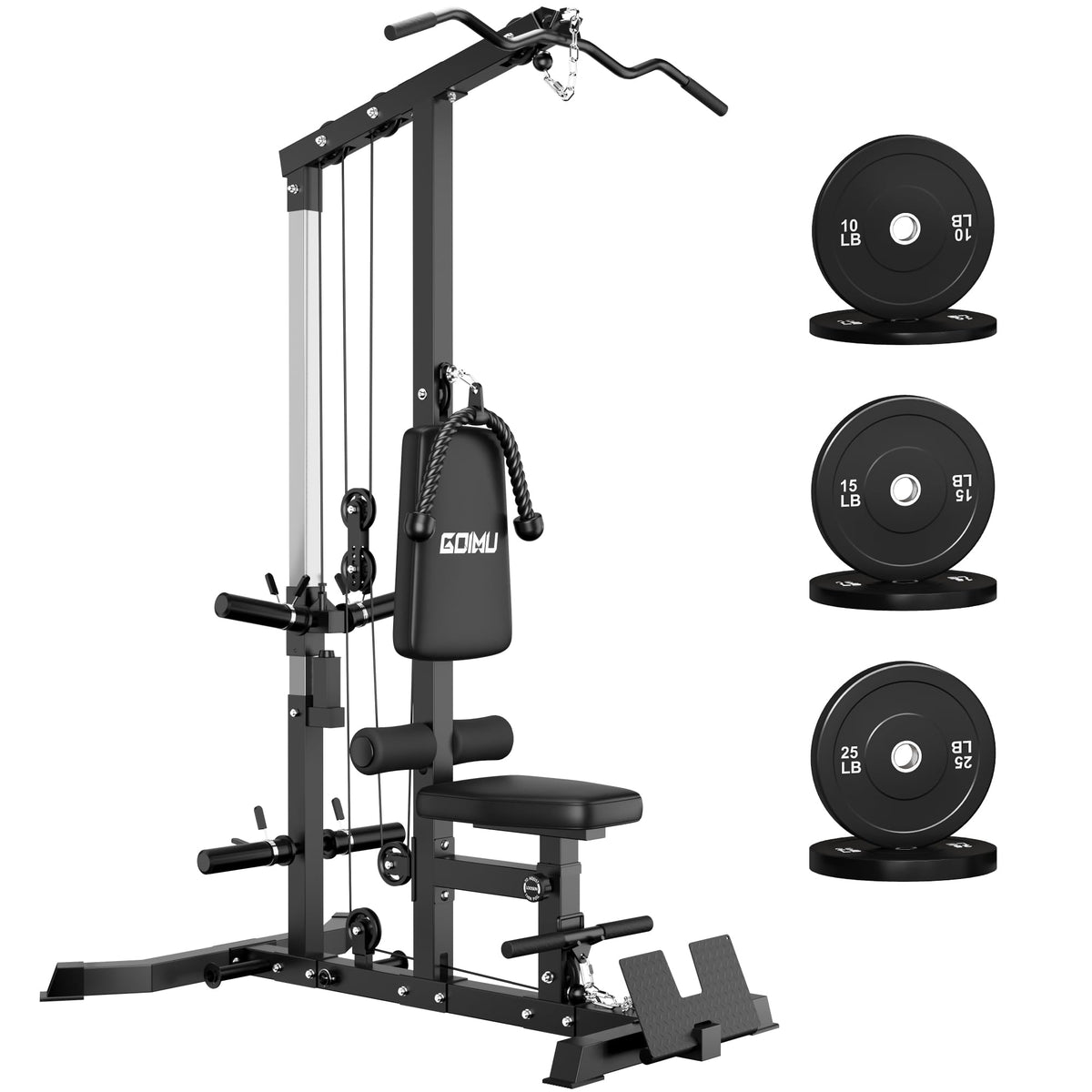 GOIMU LS01 3-in-1 LAT Pulldown & Cable Row Machine