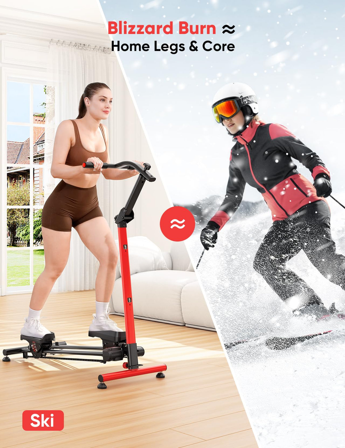 YOLEO 3-Mode Adjustable Resistance Folding Stair Stepper