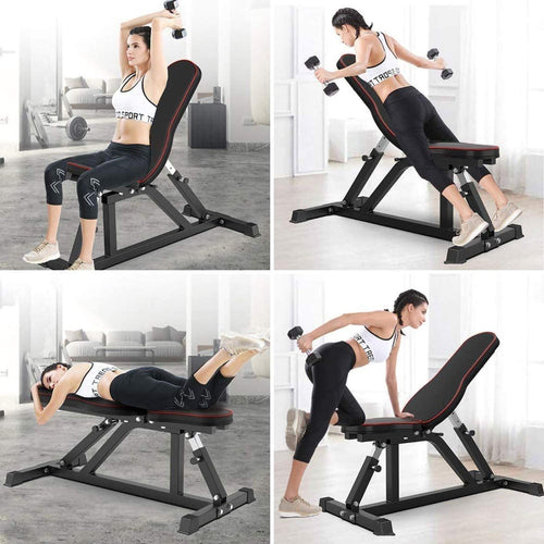 Adjustable Folding Incline Weight Bench for Strength Training