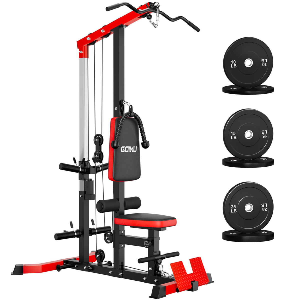 GOIMU LS01 3-in-1 LAT Pulldown & Cable Row Machine