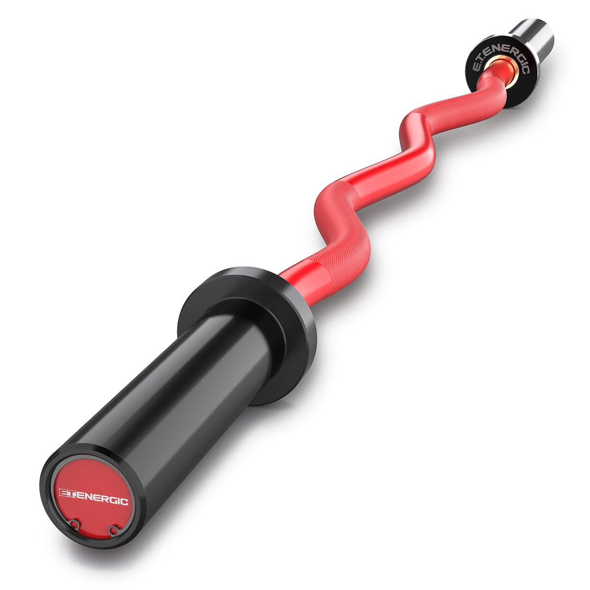 E.T.ENERGIC 47-Inch Solid Steel Olympic Curl Bar 700 lb