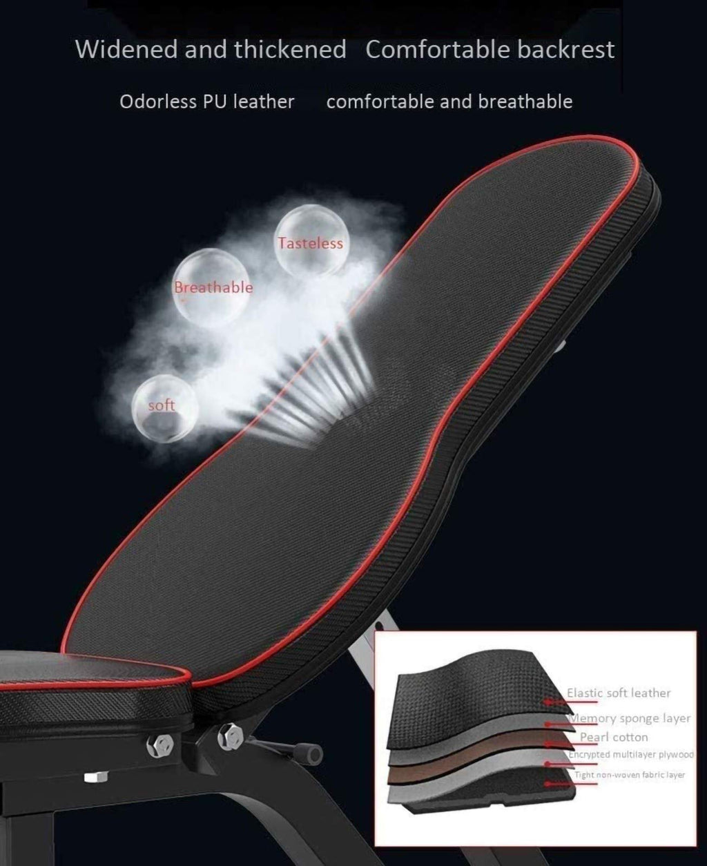 Adjustable Folding Incline Weight Bench for Strength Training