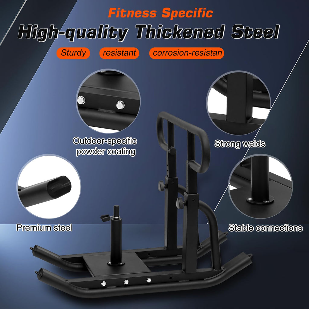Heavy-Duty Adjustable Weight Sled for Strength Training