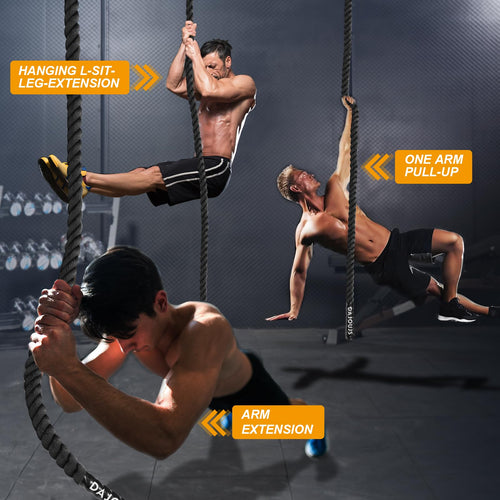 1.5-Inch Heavy-Duty Climbing Rope for Strength Training