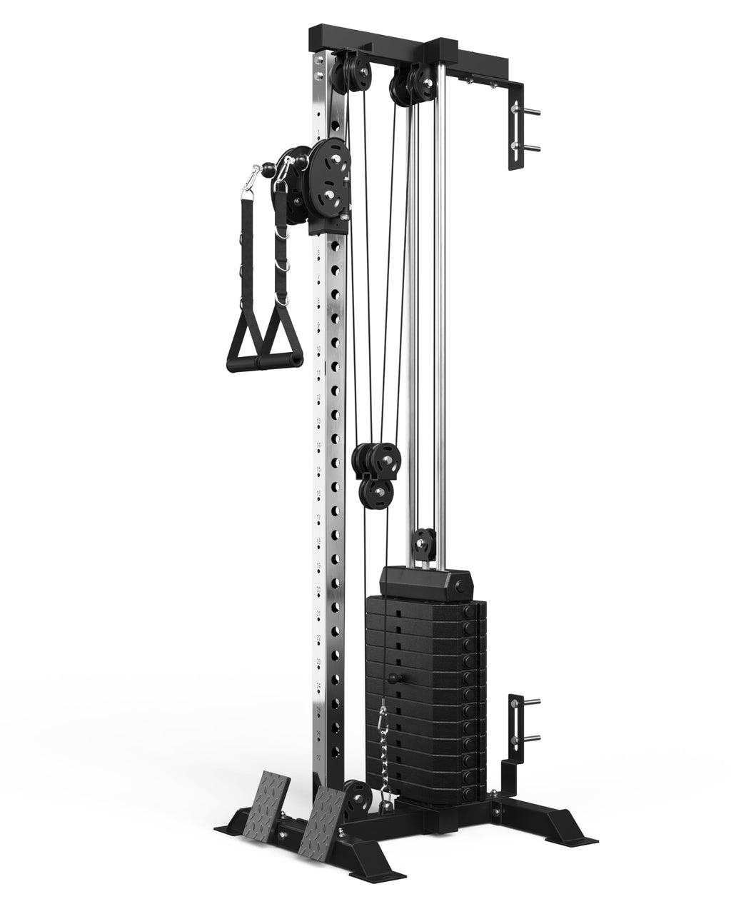 Mikolo Wall-Mount Cable Station with Dual Pulley System