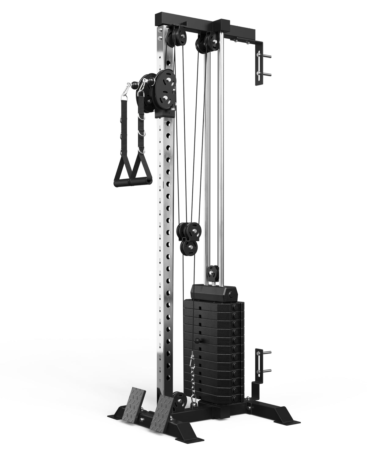 Mikolo Wall-Mount Cable Station with Dual Pulley System