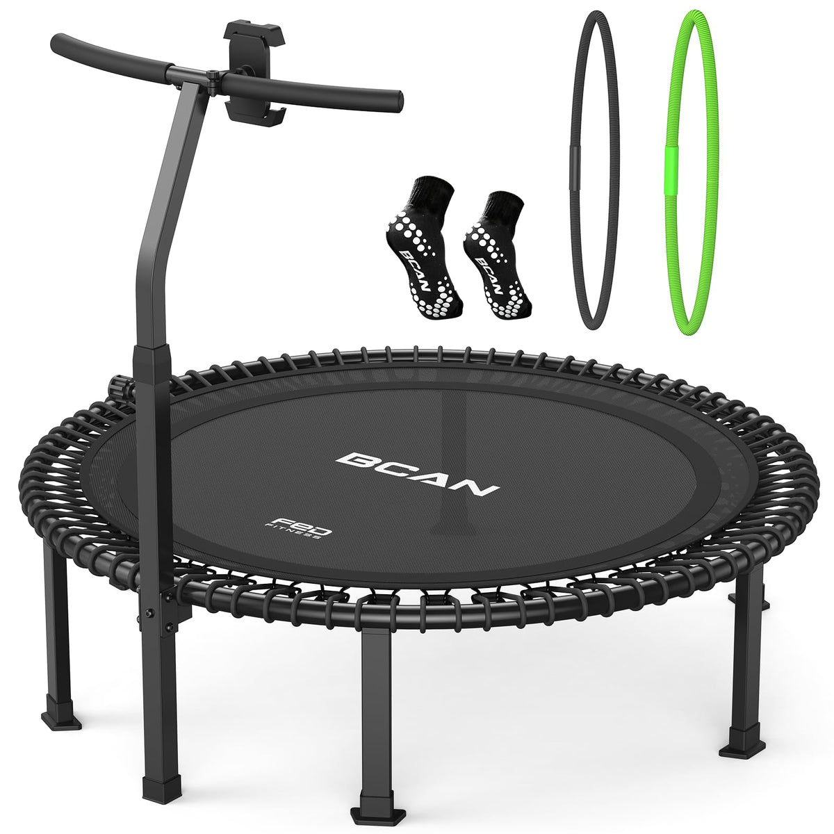 BCAN BT4 Soft Land Pro Rebounder Trampoline with Handle