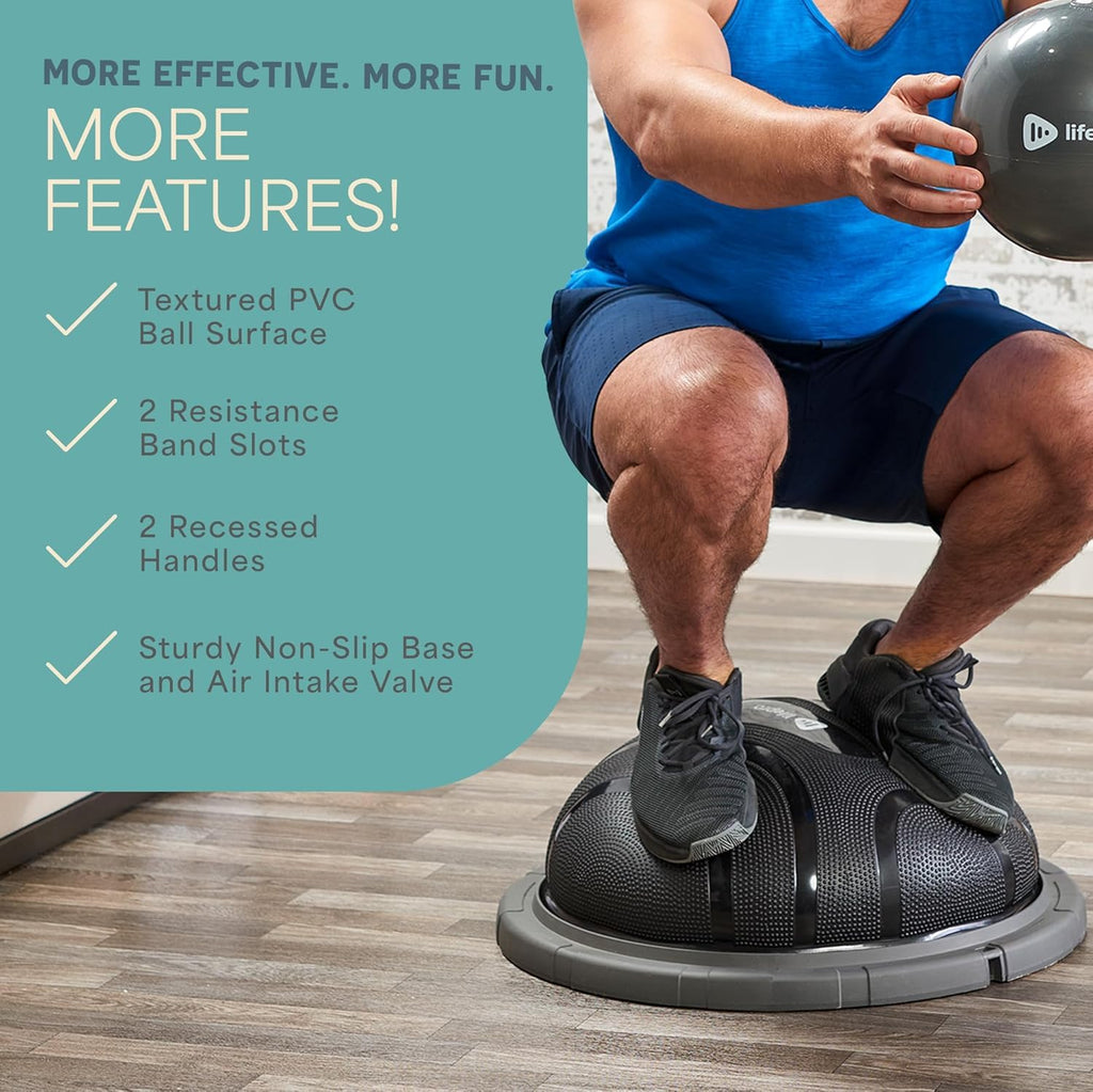 Lifepro Horizon Half Balance Ball Stability Trainer