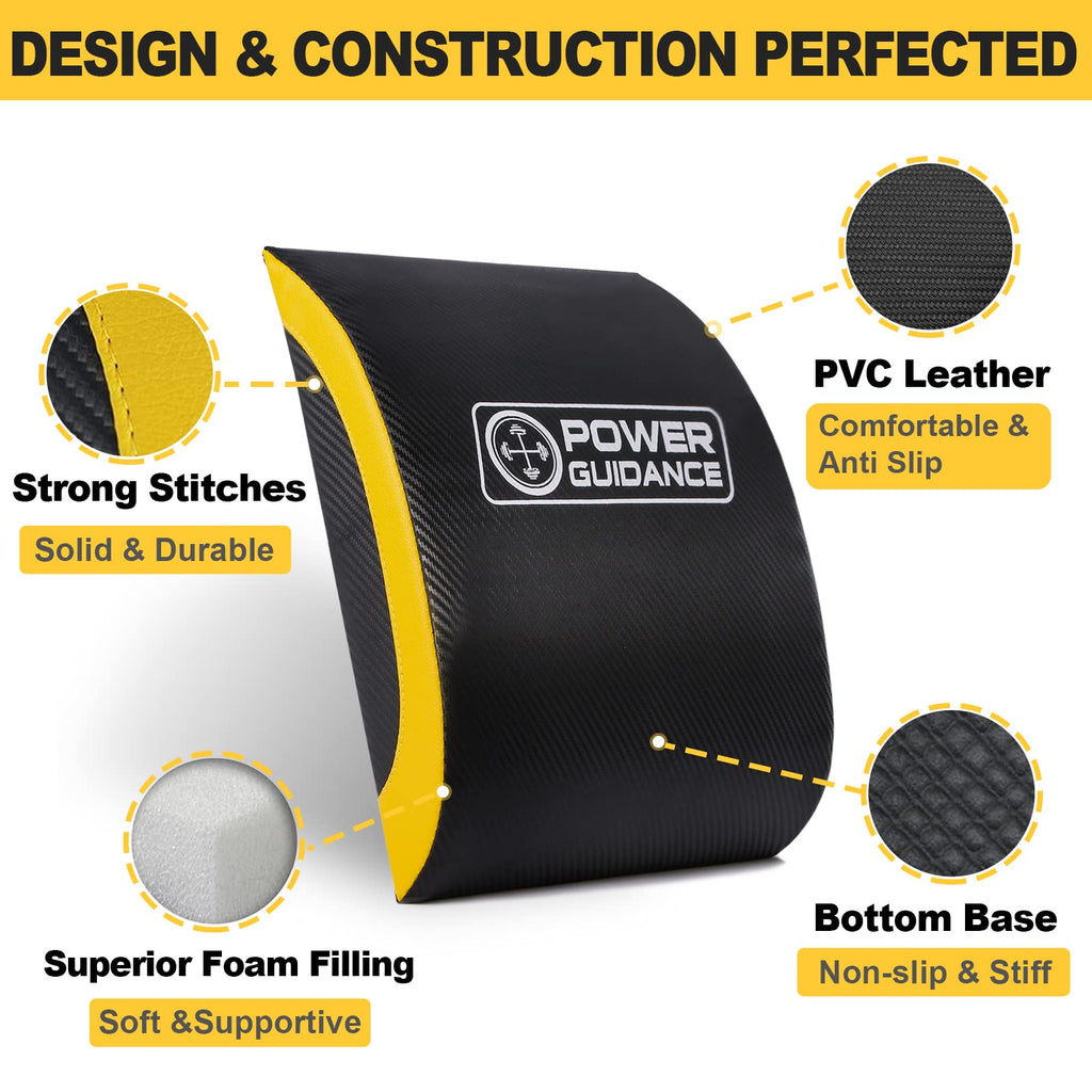 POWER GUIDANCE Ab Exercise Mat for Core & Sit-Up Training