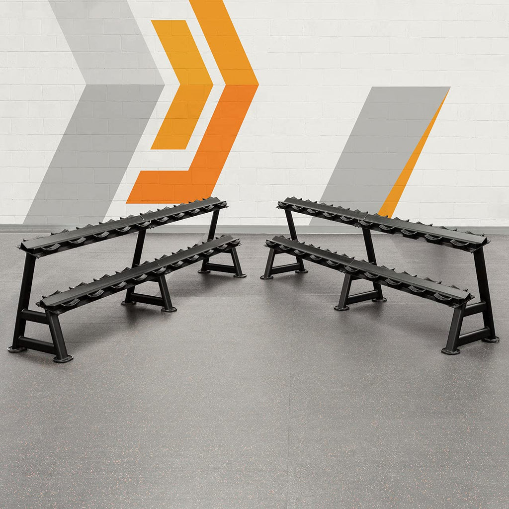 METIS Pro Urethane Dumbbell Rack Set for Home & Commercial Gyms