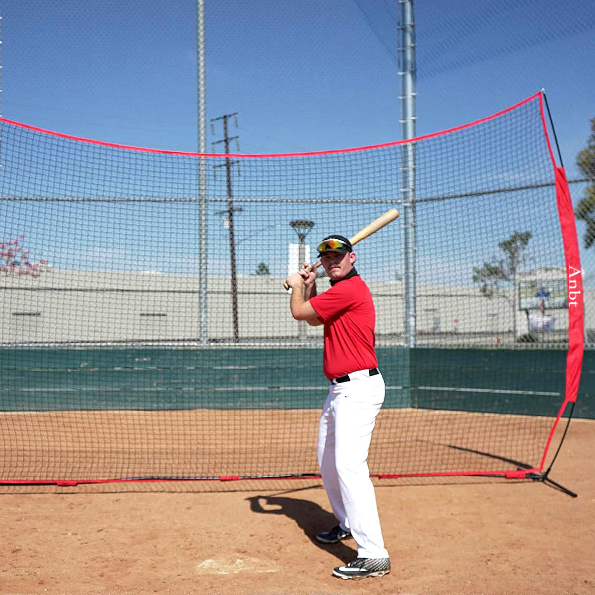 Anbt 12' x 9' Multi-Sport Barrier Practice Net with Carry Bag