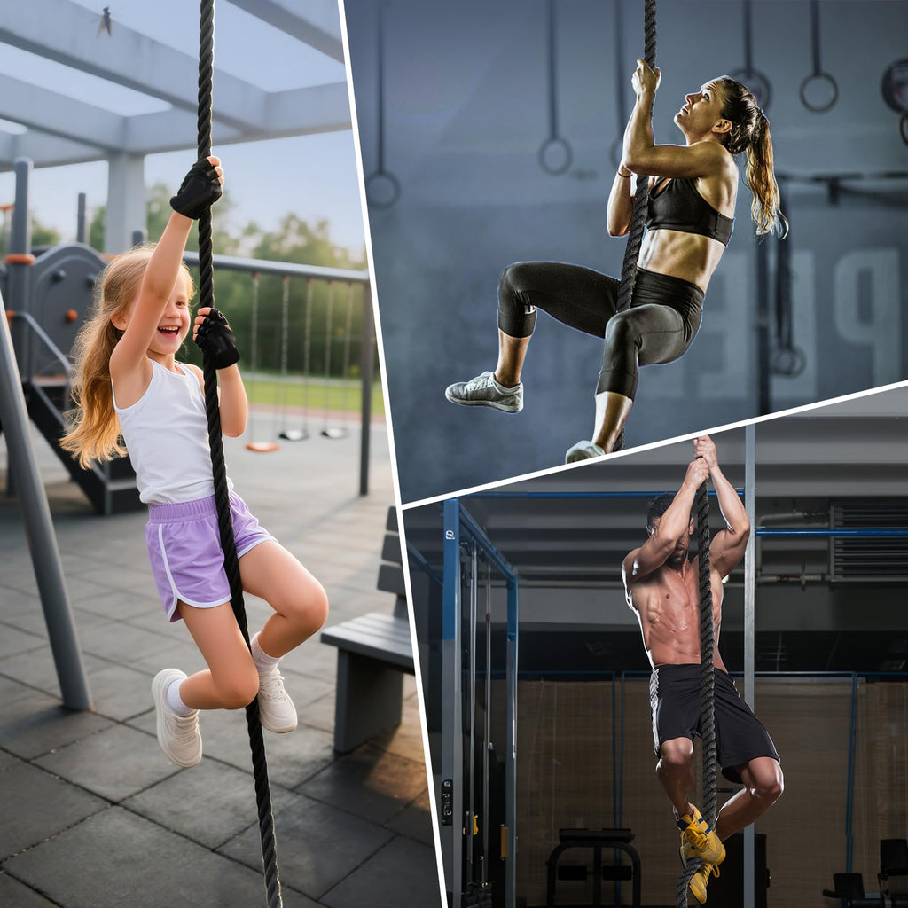 1.5-Inch Heavy-Duty Climbing Rope for Strength Training