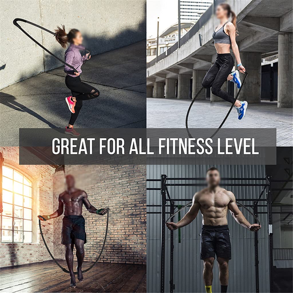 25mm Heavy Weighted Jump Rope for Strength & Fitness Training