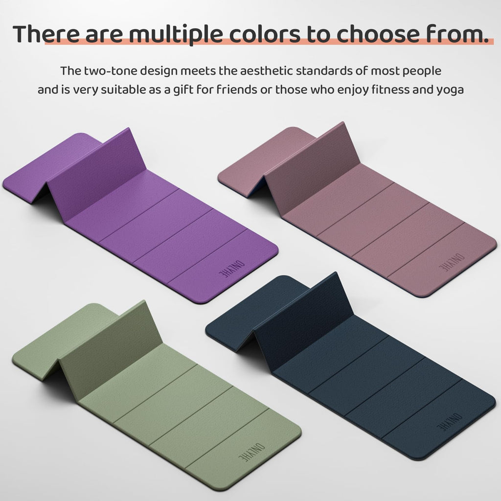 12mm Foldable Yoga & Pilates Exercise Mat – 71 x 24 in