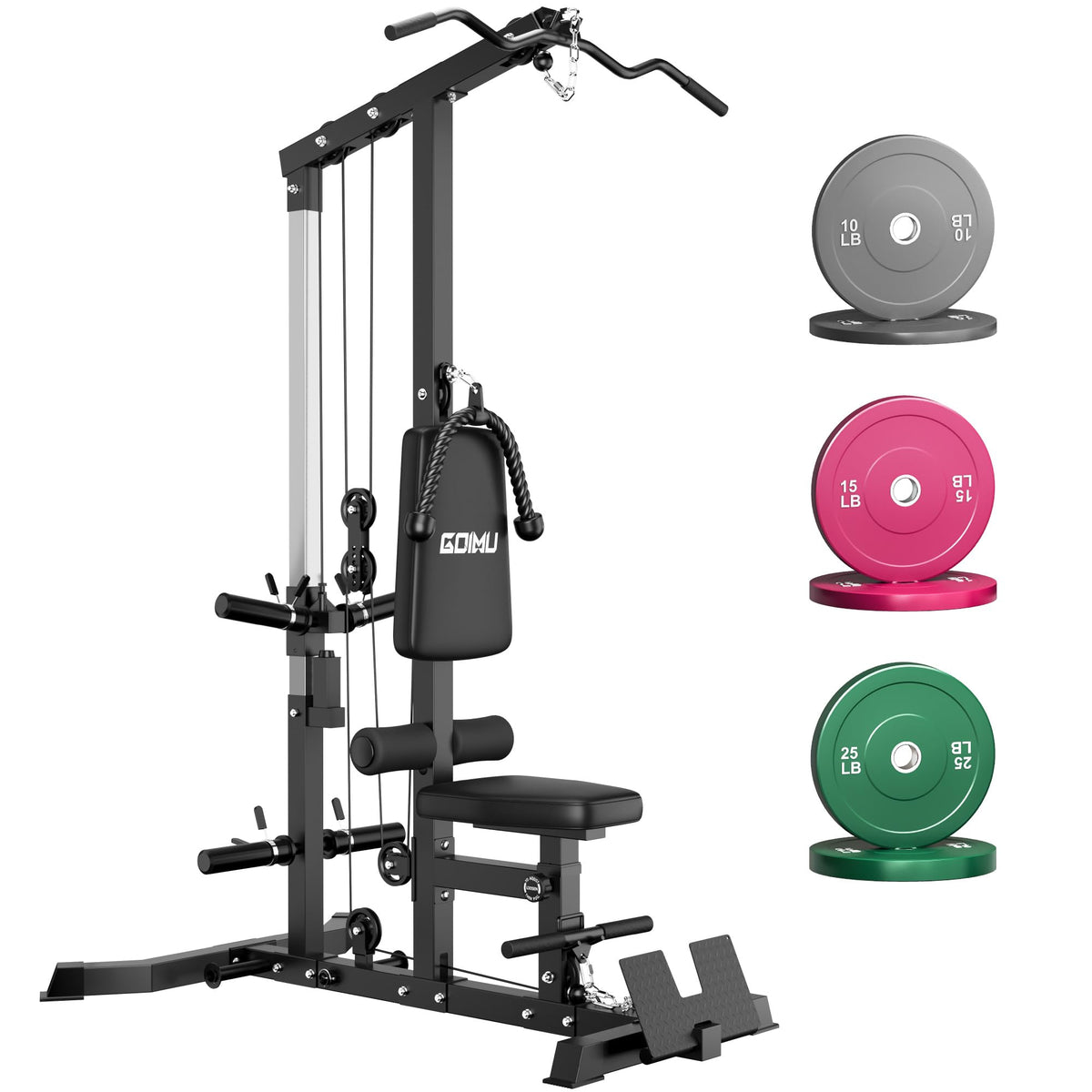 GOIMU LS01 3-in-1 LAT Pulldown & Cable Row Machine